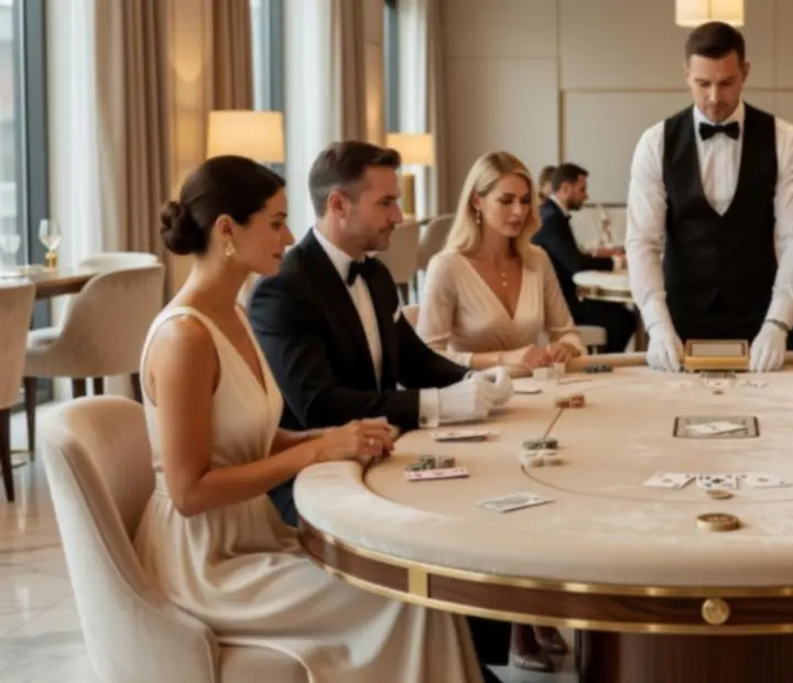 Prémium pókerasztal elegáns vállalati rendezvényen